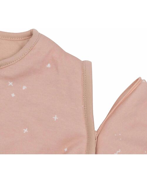 Jollein Sacco Nanna per Bebè con Maniche Rimovibile - Twinkling - Wild Rose - 90 cm - TOG 3 - Cotone Sacchi Nanna