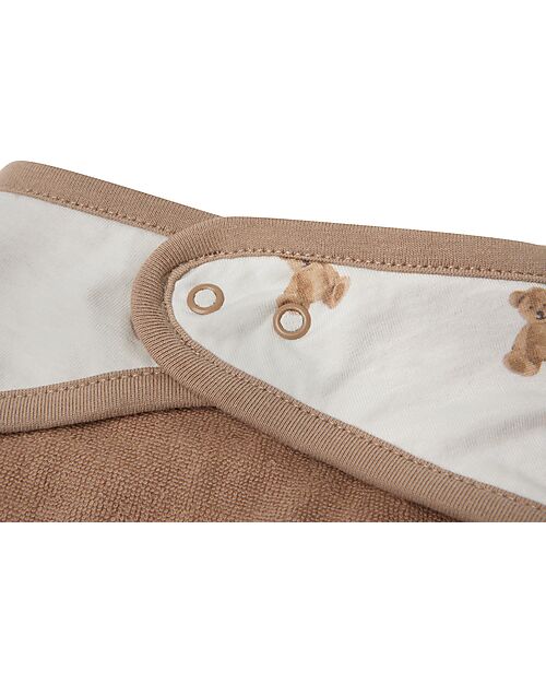 Jollein Set 2 Bavaglini Bandana - Teddy Bear - Certificazione GOTS Bavagli a Bandana