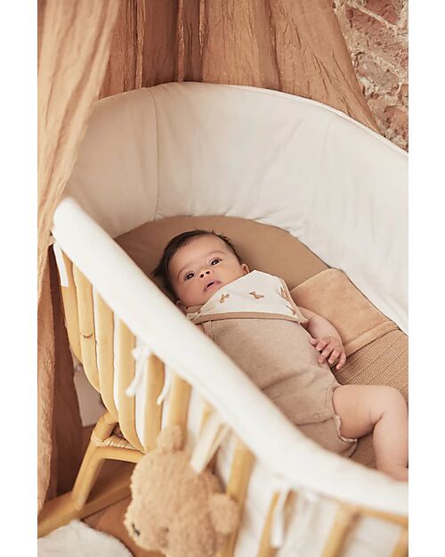 Jollein Set 2 Bavaglini Bandana - Teddy Bear - Certificazione GOTS Bavagli a Bandana