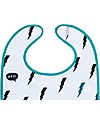 Jollein Set 2 Bavaglini Impermeabili con Velcro, Supereroi Bavagli Impermeabili con Tasca