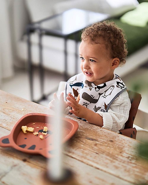 Jollein Set 3 Bavaglini Impermeabili con Velcro - Polar Bavagli Impermeabili con Tasca