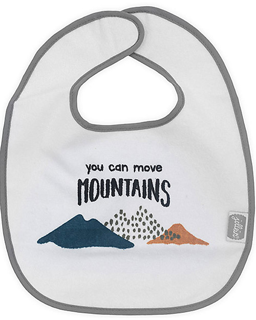 Jollein Set 3 Bavaglini Impermeabili con Velcro - Polar Bavagli Impermeabili con Tasca