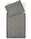 Jollein Set Copripiumino e Federa per Lettino - Grigio Macchie - 100x140 cm - 100% cotone Set Copripiumino