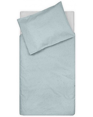Jollein Set Copripiumino e Federa per Lettino, Pois Verdi - 100x140 cm - 100% cotone Copripiumino e Federe