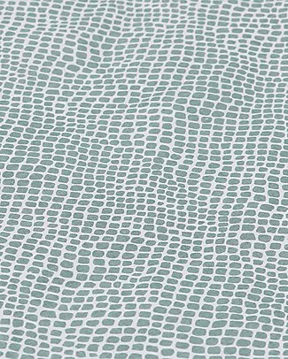 Jollein Set Copripiumino e Federa - Serpente Verde Cenere - 100x140 cm Copripiumino e Federe