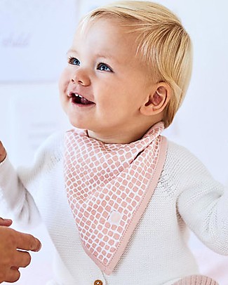 Jollein St di 2 Bavaglini Bandana - Serpente Rosa Bavagli a Bandana