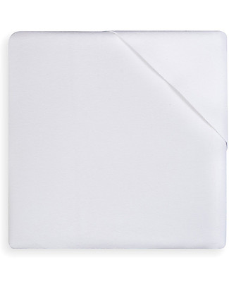 Jollein Telo di Flanella Impermeabile Bianco - 80x100 cm Lenzuola