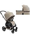 Joolz Duo Hub+ Passeggino + Navicella - Timeless Taupe - Tessuto Sostenibile! Passeggini Trio e Duo