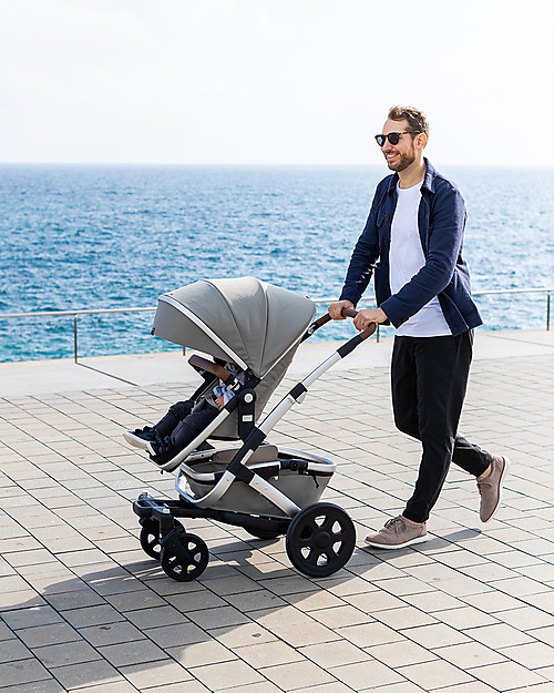 Joolz Geo² Set Completo Passeggino + Carrozzina, Daring Grey - Mono & Duo Eco-Friendly Passeggini Gemellari
