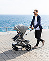 Joolz Geo² Set Completo Passeggino + Carrozzina, Daring Grey - Mono & Duo Eco-Friendly Passeggini Gemellari