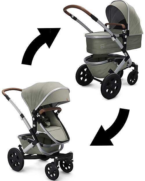 Joolz Geo² Set Completo Passeggino + Carrozzina, Daring Grey - Mono & Duo Eco-Friendly Passeggini Gemellari