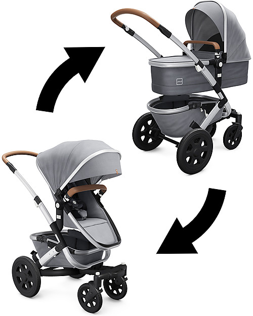 Joolz Geo² Set Completo Passeggino + Carrozzina, Radiant Grey - Mono & Duo Passeggini Gemellari