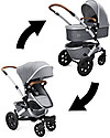 Joolz Geo² Set Completo Passeggino + Carrozzina, Radiant Grey - Mono & Duo Passeggini Gemellari