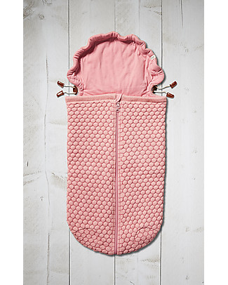 Joolz Sacco Nanna Estivo Nido D'Ape - Nest Pink - 100% Cotone Bio - da 0 a 6 mesi Sacchi Nanna
