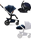 Joolz Trio Hub Earth: Passeggino + Navicella Light + Seggiolino Auto, Blu Passeggini Trio e Duo