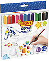 Jovi Astuccio 12 Pennarelli per Tessuto Disegnare e Colorare