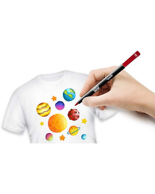 Jovi Astuccio 12 Pennarelli per Tessuto Disegnare e Colorare