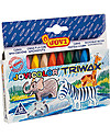 Jovi Pastelli a Cera Triangolari Trimax, Astuccio da 12 - Ottima idea regalo! Disegnare e Colorare