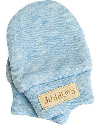 Juddlies Designs Moffole Baby Breathe-Eze 0-3 Mesi, Azzurro - 100% cotone, il caldo che respira! Guanti e Muffole