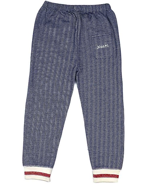 Juddlies Designs Pigiama 2 pezzi a Maniche Lunghe, Cottage Collection, Blu  - 100% Cotone Bio Pigiami