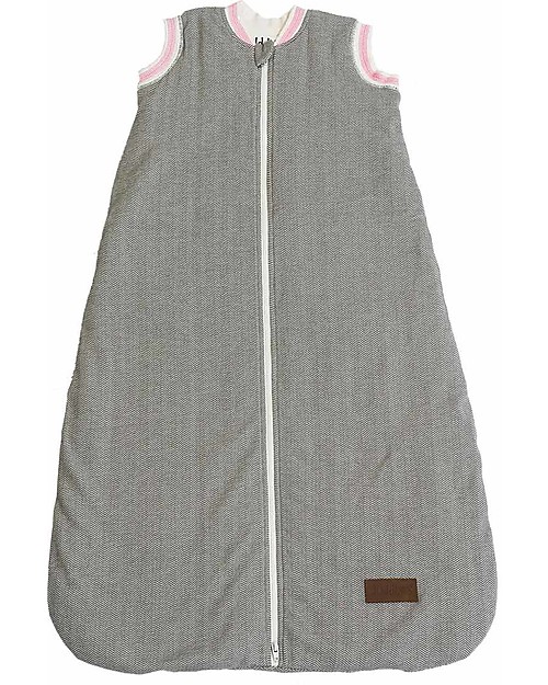 Juddlies Designs Sacco Nanna Invernale Cottage Collection - Sabbia/Rosa - 100% Cotone - TOG 2.5 Sacchi Nanna