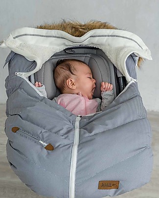 Juddlies Designs Sacco Universale per Ovetto, Herringbone Grigio Sacchi Passeggino