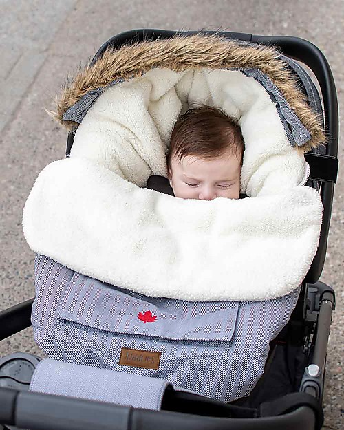 Juddlies Designs Sacco Universale per Passeggino e Ovetto, Herringbone Grigio Sacchi Passeggino