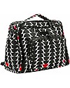 JuJuBe OUTLET JuJuBe Zaino/Borsa porta pannolini multifunzionale, Collezione Onyx - Vedova Nera + attacco per passeggino - Pezzo di Showroom Borse e Organizer