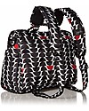JuJuBe OUTLET JuJuBe Zaino/Borsa porta pannolini multifunzionale, Collezione Onyx - Vedova Nera + attacco per passeggino - Pezzo di Showroom Borse e Organizer
