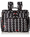 JuJuBe OUTLET JuJuBe Zaino/Borsa porta pannolini multifunzionale, Collezione Onyx - Vedova Nera + attacco per passeggino - Pezzo di Showroom Borse e Organizer