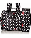 JuJuBe OUTLET JuJuBe Zaino/Borsa porta pannolini multifunzionale, Collezione Onyx - Vedova Nera + attacco per passeggino - Pezzo di Showroom Borse e Organizer