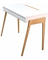Jungle by Jungle My Great Pupitre, Scrivania in Legno per Ragazzi- Rovere Sbiancato/Bianco - Ideale dai 6 anni in su! Scrivanie
