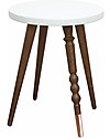 Jungle by Jungle Sgabello/Tavolino My Lovely Ballerine - Bianco - Noce e Rame - Alto 37 cm - Diametro 30 cm Sgabelli