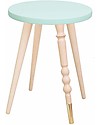 Jungle by Jungle Sgabello/Tavolino My Lovely Ballerine - Menta - Faggio e Ottone - Alto 37 cm - Diametro 30 cm Sgabelli