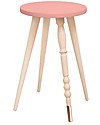 Jungle by Jungle Sgabello/Tavolino My Lovely Ballerine - Rosa Antico - Faggio and Rame - Alto 47 cm - Diametro 30 cm Sgabelli