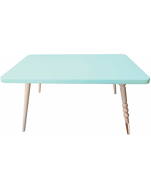 Jungle by Jungle Tavolino Rettangolare da Salotto My Lovely Ballerine - Menta - Faggio e Rame - Alto 37 cm Tavoli