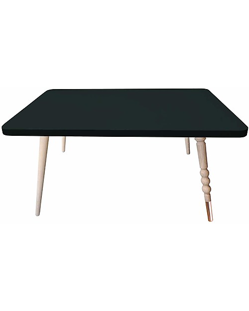 Jungle by Jungle Tavolino Rettangolare da Salotto My Lovely Ballerine - Nero - Faggio e Rame - Alto 37 cm Tavoli