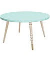 Jungle by Jungle Tavolino Tondo da Salotto My Lovely Ballerine - Menta - Faggio e Ottone - Alto 37 cm - Diametro 60 cm Tavoli