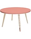 Jungle by Jungle Tavolino Tondo da Salotto My Lovely Ballerine - Rosa Antico - Faggio e Rame - Alto 37 cm - Diametro 60 cm Tavoli