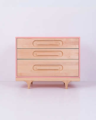 Kalon Studios OUTLET Cassettiera Caravan - Rosa - Pezzo di Showroom Cassettiere
