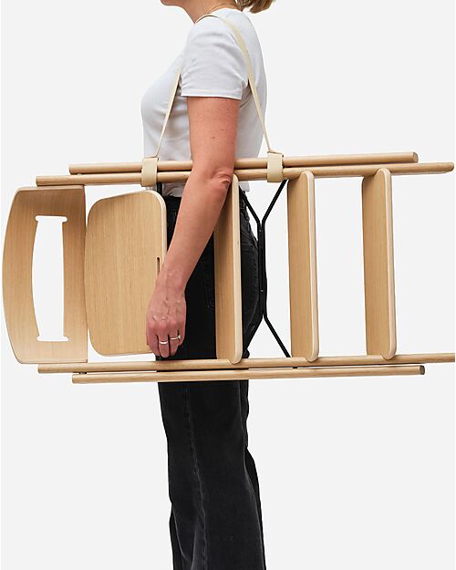 KAOS Cinghia di Trasporto per Sedia Evolutiva KLAPP - Sabbia - Con Borsa per Trasporto Accessori per Seggioloni