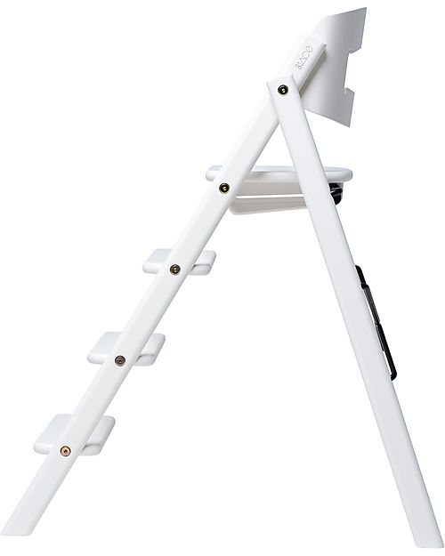 KAOS Sedia Evolutiva KLAPP - Bianco - Pieghevole Salvaspazio - Legno di Faggio Seggioloni Pappa