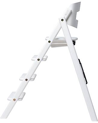KAOS Sedia Evolutiva KLAPP - Bianco - Pieghevole Salvaspazio - Legno di Faggio Seggioloni Pappa