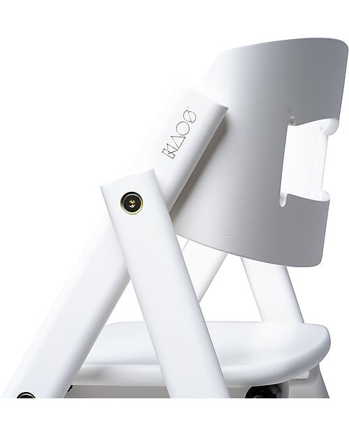 KAOS Sedia Evolutiva KLAPP - Bianco - Pieghevole Salvaspazio - Legno di Faggio Seggioloni Pappa
