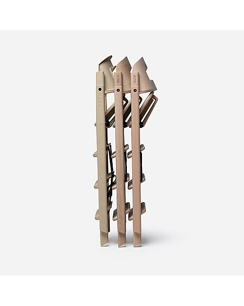 KAOS Sedia Evolutiva KLAPP - Naturale - Pieghevole Salvaspazio - Legno di Quercia Seggioloni Pappa