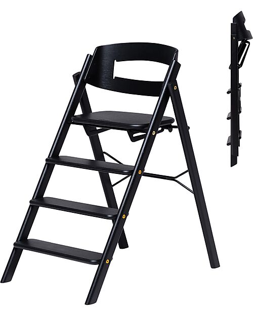 KAOS Sedia Evolutiva KLAPP - Nero - Legno di Quercia Seggioloni Pappa