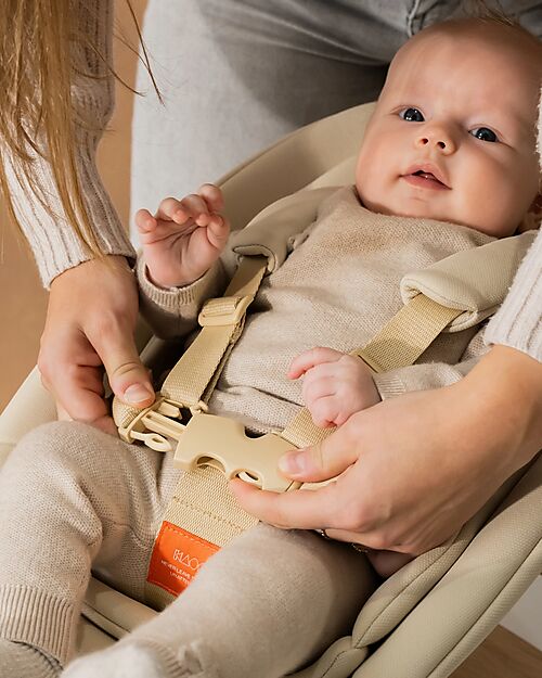 KAOS Sedia Evolutiva KLAPP + Sdraietta Neonato - Antracite - 100% Materiali Riciclati Seggioloni Pappa