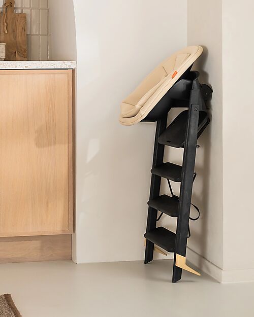 KAOS Sedia Evolutiva KLAPP + Sdraietta Neonato - Antracite - 100% Materiali Riciclati Seggioloni Pappa