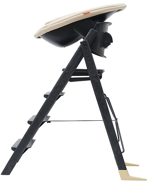 KAOS Sedia Evolutiva KLAPP + Sdraietta Neonato - Antracite - 100% Materiali Riciclati Seggioloni Pappa