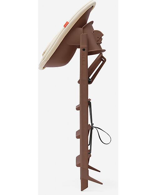 KAOS Sedia Evolutiva KLAPP + Sdraietta Neonato - Marrone Moka - 100% Materiali Riciclati Seggioloni Pappa